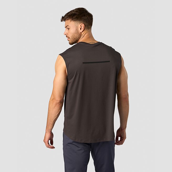 Stride Sleeveless T-shirt, Charcoal