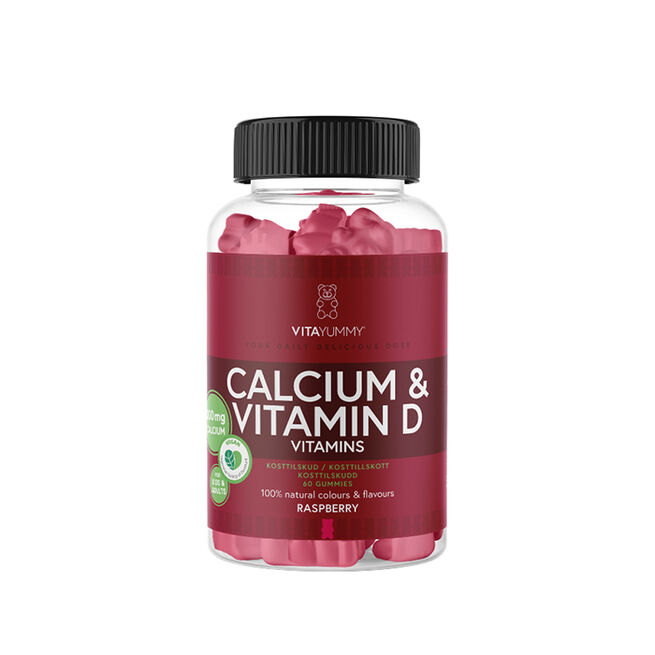 Calcium & Vitamin D 60 Gummies Raspberry