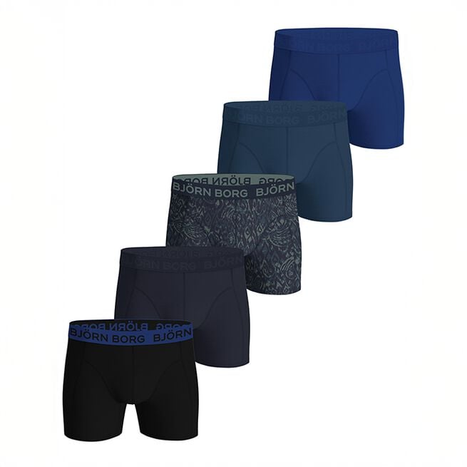 Cotton Stretch Boxershorts 5-pak