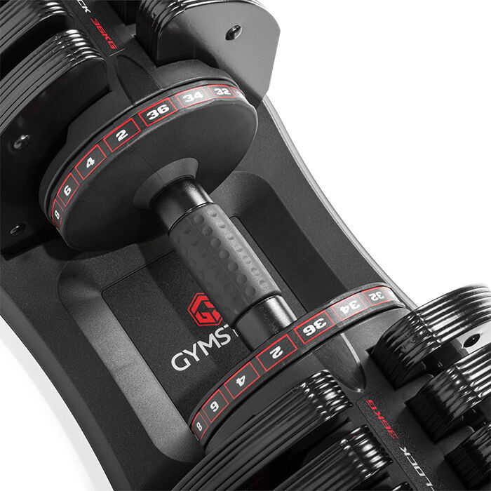 Gymstick Quick-Lock Justerbar H&aring;ndv&aelig;gt 36 kg