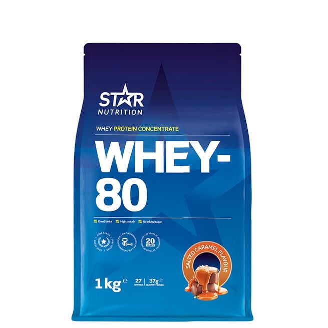 Whey-80 Valleprotein 1 kg Salted caramel