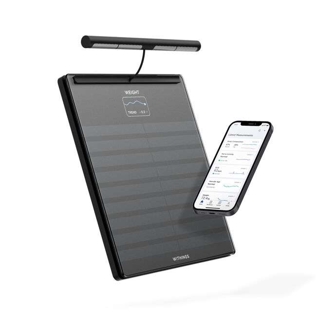 Body Scan Diagnostisk Personvægt Sort