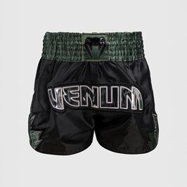 Venum Inferno Muay Thai Shorts Deep Black/Khaki, L  Inferno Muay Thai Shorts Sort Khaki