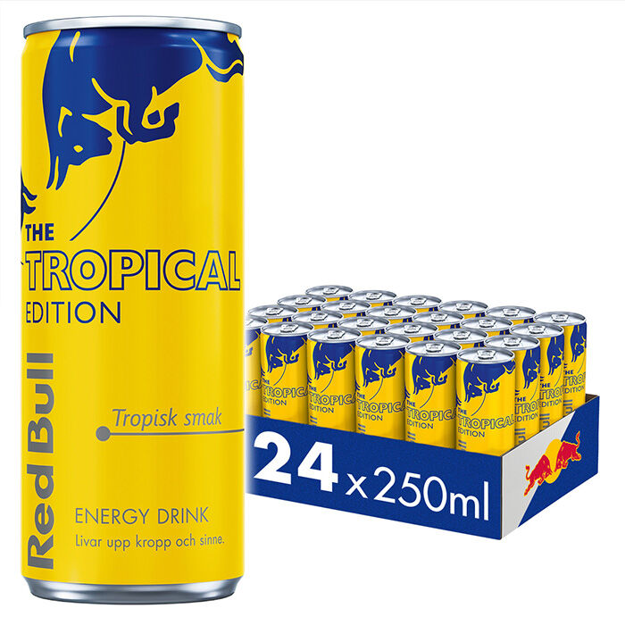 24 x Red Bull Energidryck, 250 ml, Tropical Edition 2026 Original