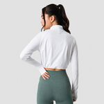 ICANIWILL Define Cropped 1/4 Zip Adjustable White