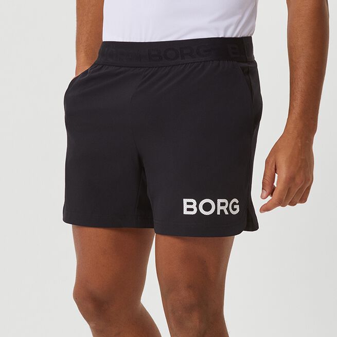 Borg Short Shorts, Black Beauty
