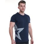 Star Nutrition Raglan T-shirt, Navy Blue, S 