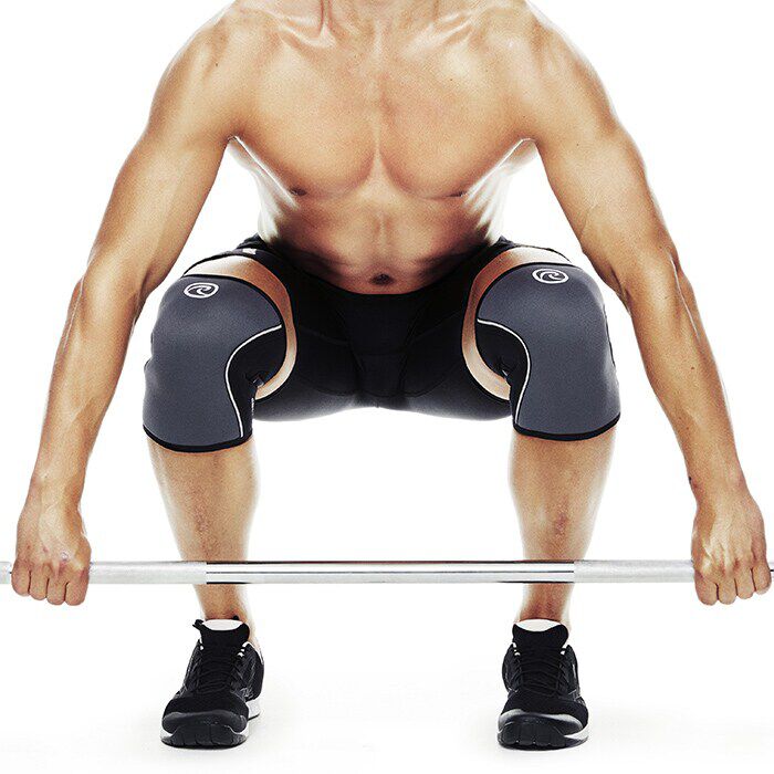 RX Knee Sleeves 7mm Gr&aring;/Sort