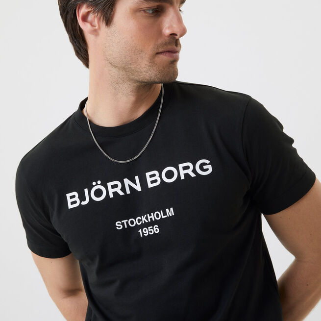 Borg Logo T-shirt, Black Beauty