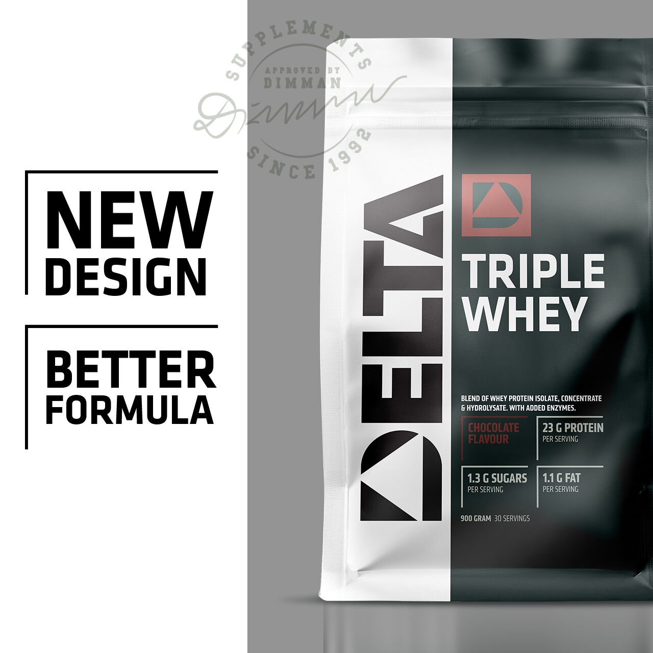 Triple Whey Valleprotein 900 g strawberry