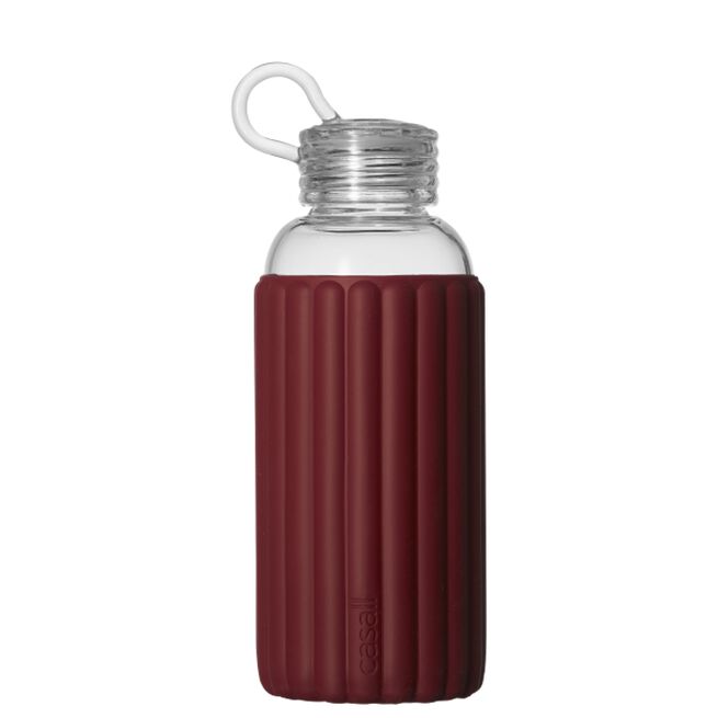 "Vandflaske Glas 0,5 L Rød"