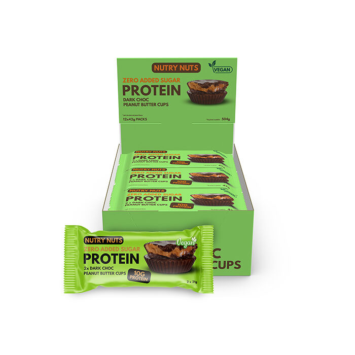 L&aring;da Nutry Nuts Protein Peanut Butter Cups 42 g Dark Choc