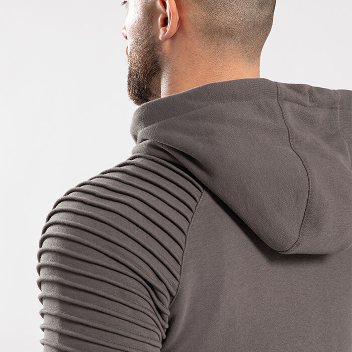 Georgia Zipped Hoodie, Grey