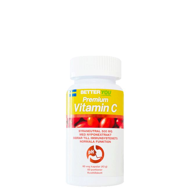 Premium Vitamin C 60 kapslar