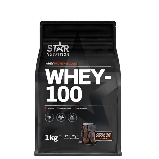 Whey-100 Valleprotein 1 kg Chocolate Raspberry