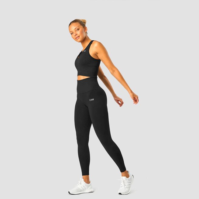 Ribbed Define Seamless Tank Top, Black