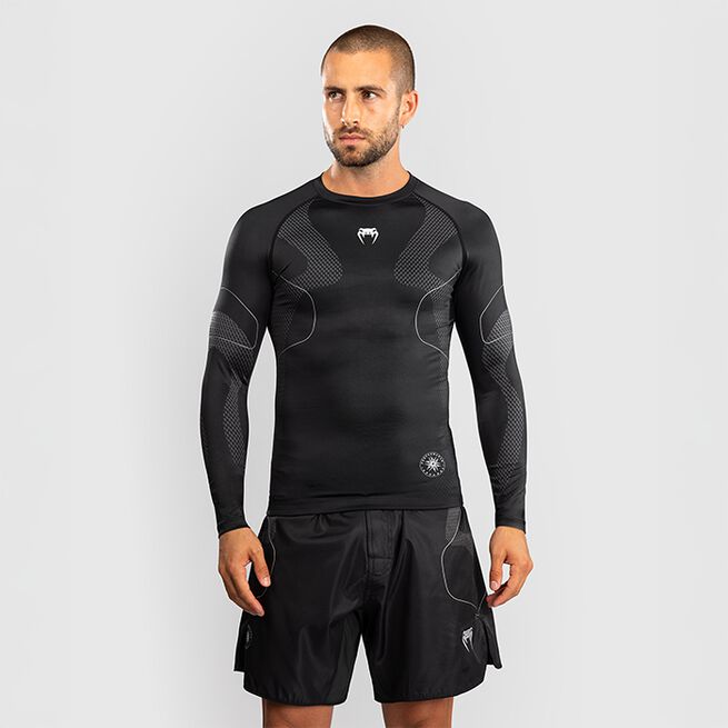 Nexus Rashguard Langærmet Sort Sølv