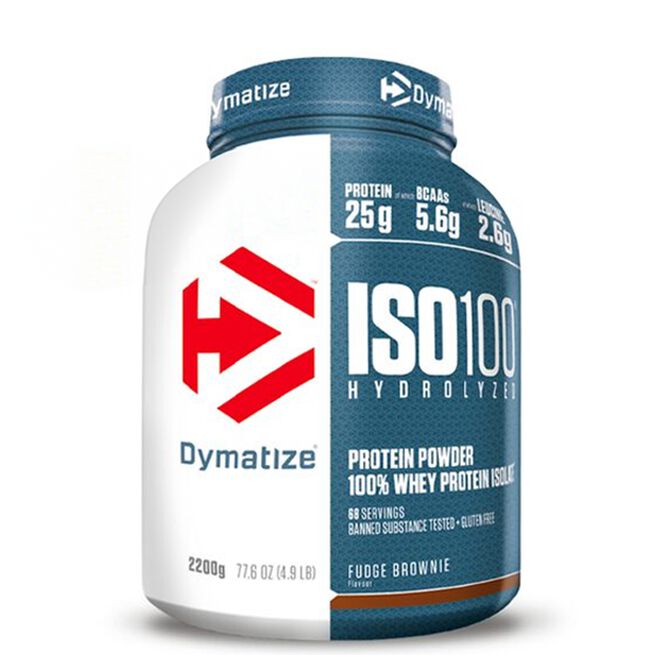Iso-100 Valleproteinisolat 2,2 kg Fudge Brownie