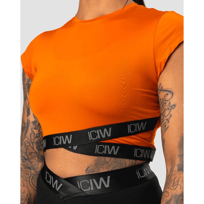 Ultimate Training Cropped T-shirt, Amber, XS 