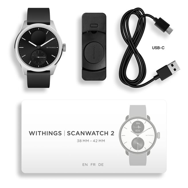 Træningsur Scanwatch 2 42mm Black