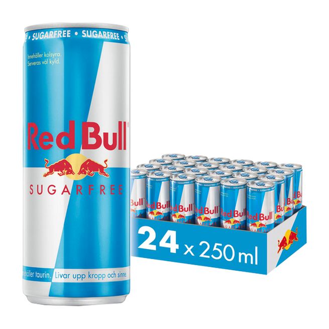 Køb 24 x Red Bull Energidryck, 250 ml, Sockerfri -