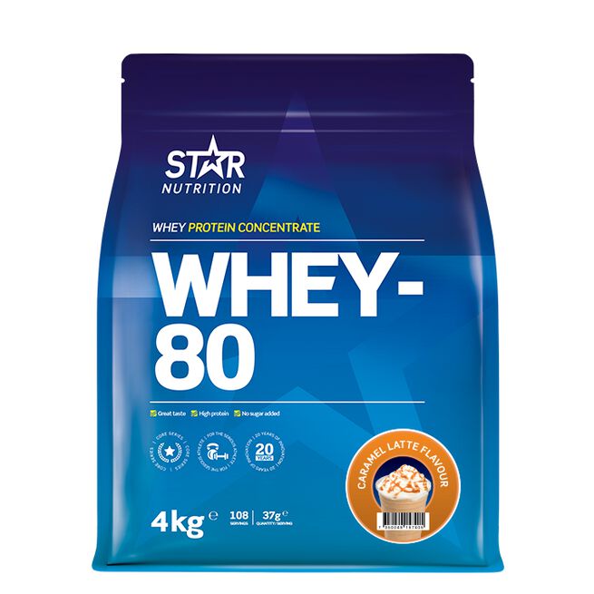 Whey-80 Valleprotein 4 kg Caramel Latte