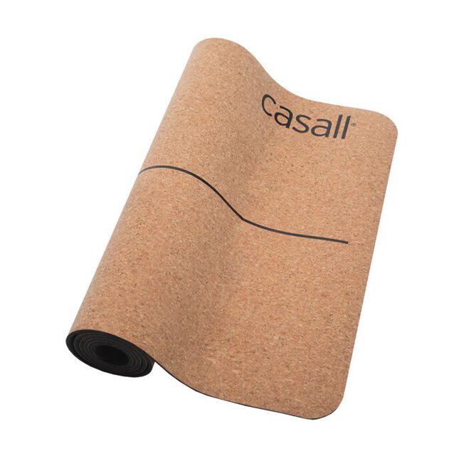 Yogamåtte Naturkork 5mm Sort/Kork