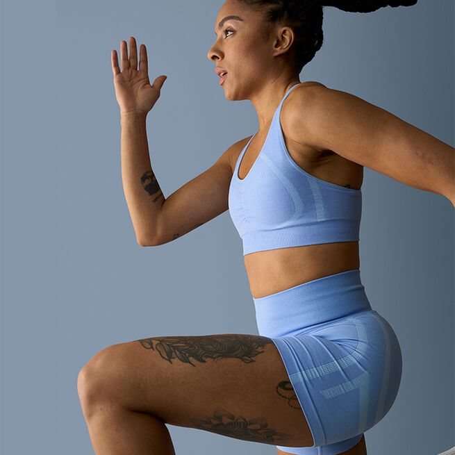 Rush Seamless Shorts Lysblå