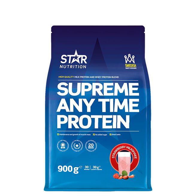 Supreme Any Time Whey Protein 900 g Strawberry Milkshake