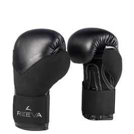 Boxing Gloves Microfiber Leather Black, 12 oz  Boksehandsker Ruskind Sort