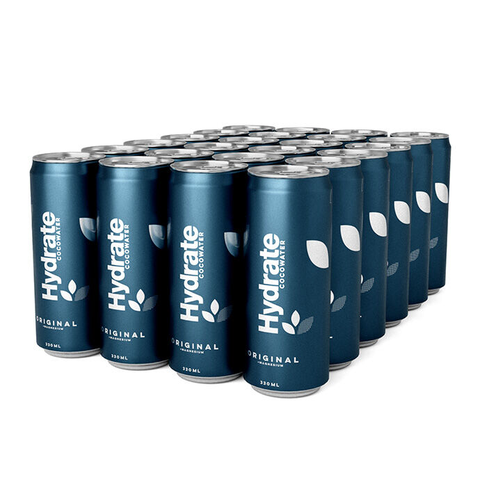 24 x Hydrat kulsyreholdig kokosvand kasse 330 ml ginger