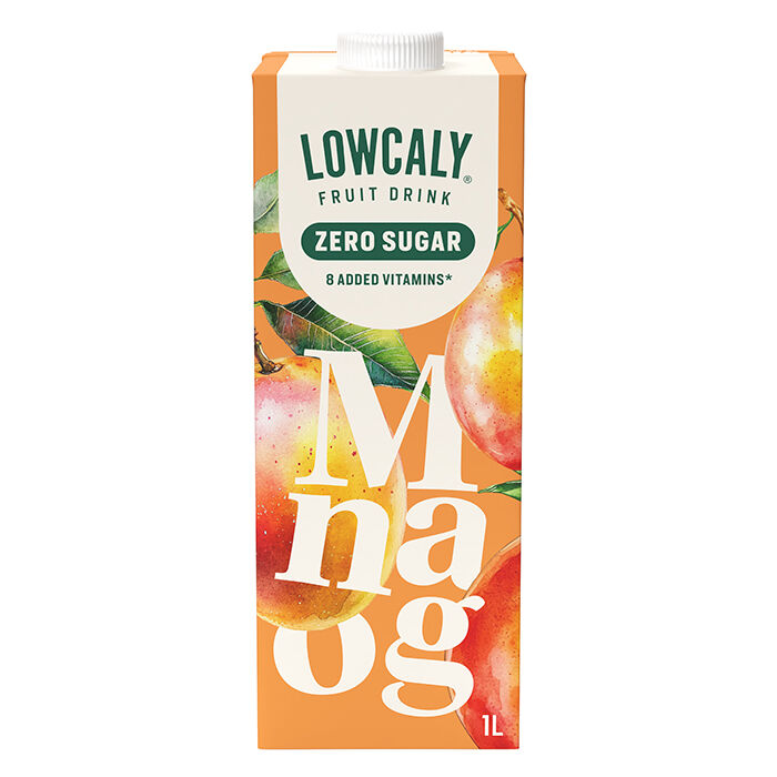 Lowcaly Frugtdrik 1000 ml mango