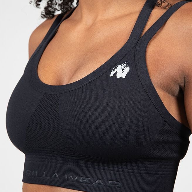 Whitney sømløs sports-BH sort