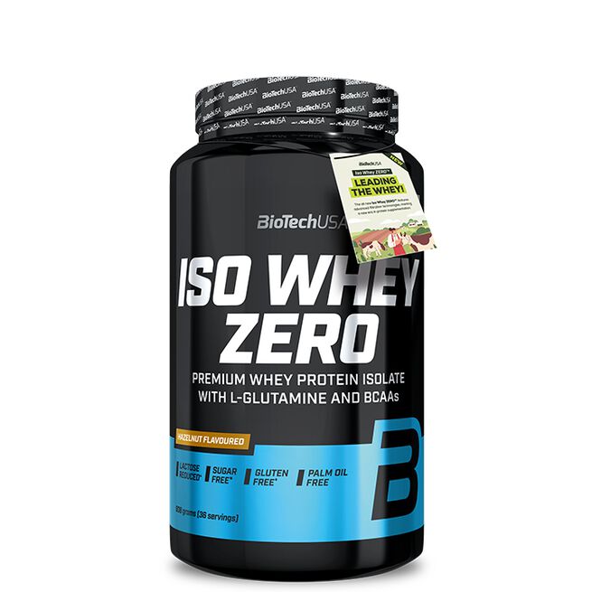 Iso Whey Zero Laktose reduceret Valleproteinisolat 908 g Hazelnut