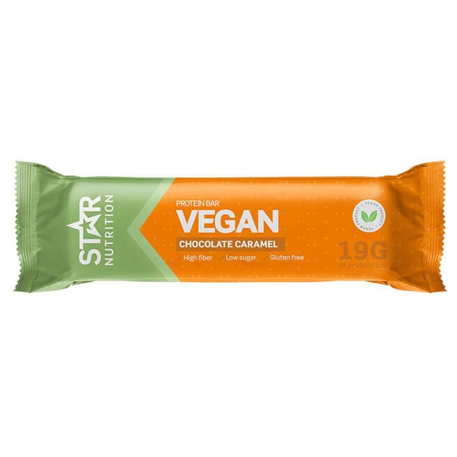 Vegansk proteinbar 55 g Caramel Chocolate