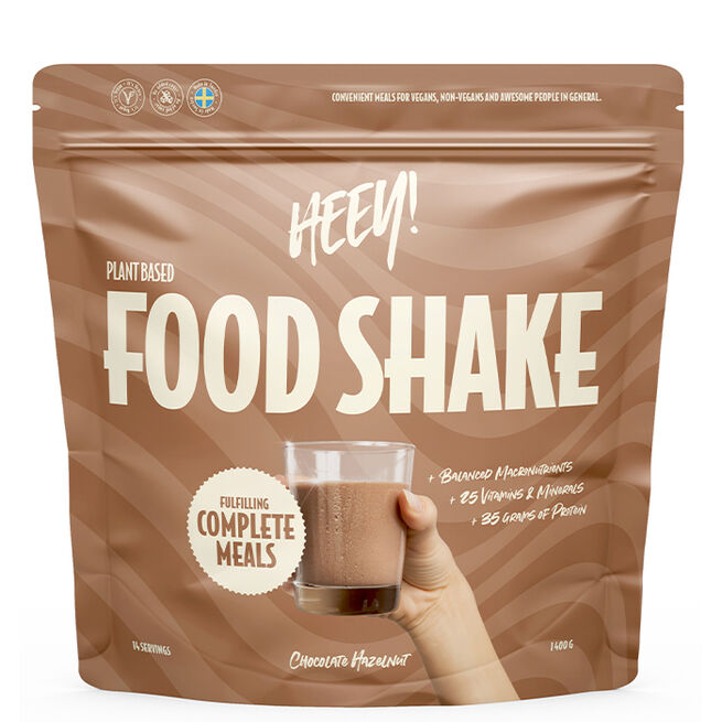 Vegansk Food Shake Måltidserstatning 1400 g Hasselnøddechokolade