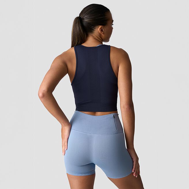 Define Seamless Cropped Top Marineblå