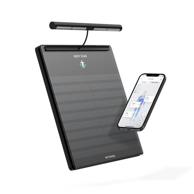 Body Scan Diagnostisk Personvægt Sort