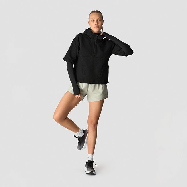 Mirage Mid Sleeve Hoodie Wmn, Black