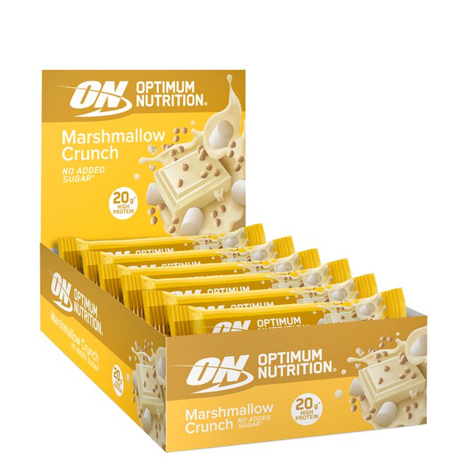 10 x Optimum Proteinbarer 65-70 g Marshmallow Crunch
