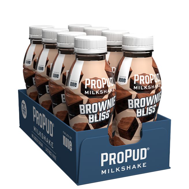 8 x ProPud Protein Milkshake, 330 ml, Brownie Bliss 