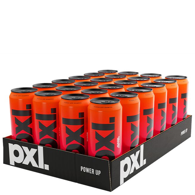 24 x PXL Energi Energidrik 50 cl Rage Meter/Hallon & Körsbär