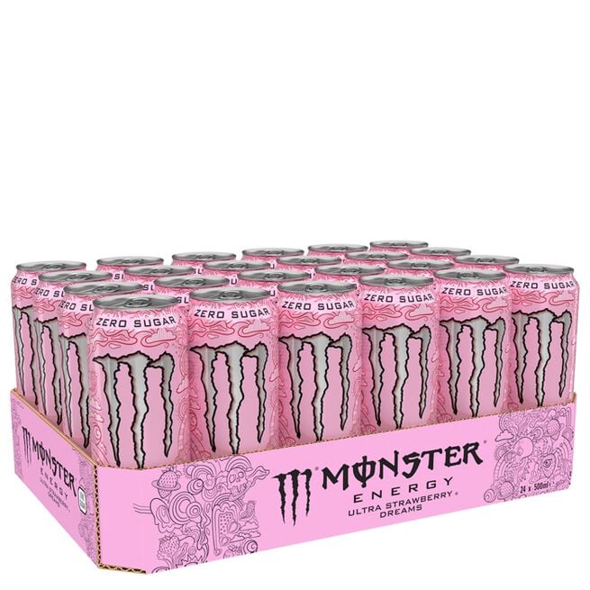 24 x Monster Energy Ultra 500 ml Strawberry Dreams