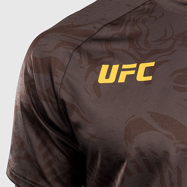 UFC Fusion by Venum Fight Week Men's Dry-Tech T-Shirt Earthen Brown