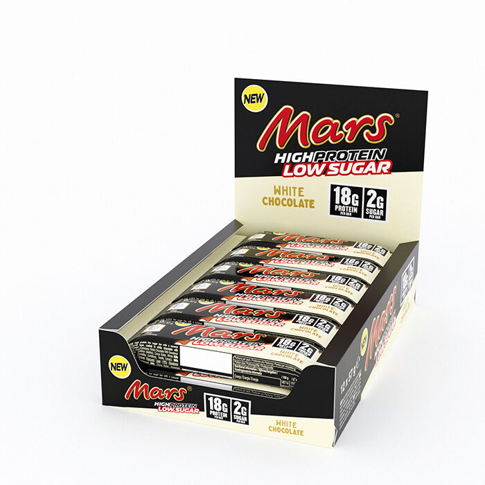 12 x Mars White High Protein Bar Low Sugar, 57 g Mars
