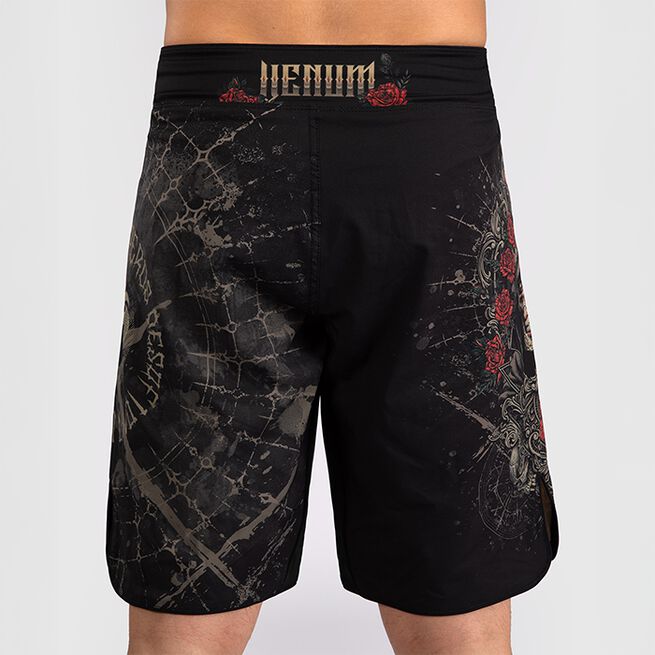 Santa Muerte 5.0 Fight Shorts Sort Guld