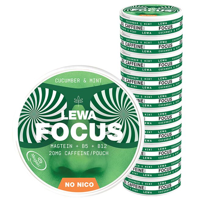 10 x LEWA Functional NoNico FOCUS Cucumber/Mint FOCUS Cucumber/Mint