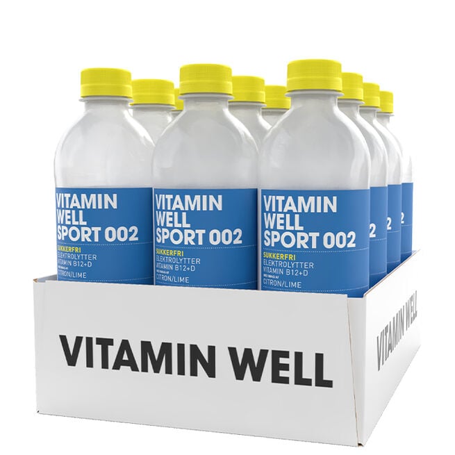 12 x Vitamin Well Sport, 500 ml Sport 002 Citron/Lime
