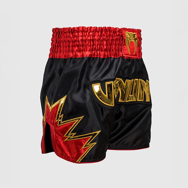 Inferno Muay Thai Shorts Sort Guld Rød