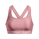 Under Armour UA Crossback Mid Bra, Pink Elixir